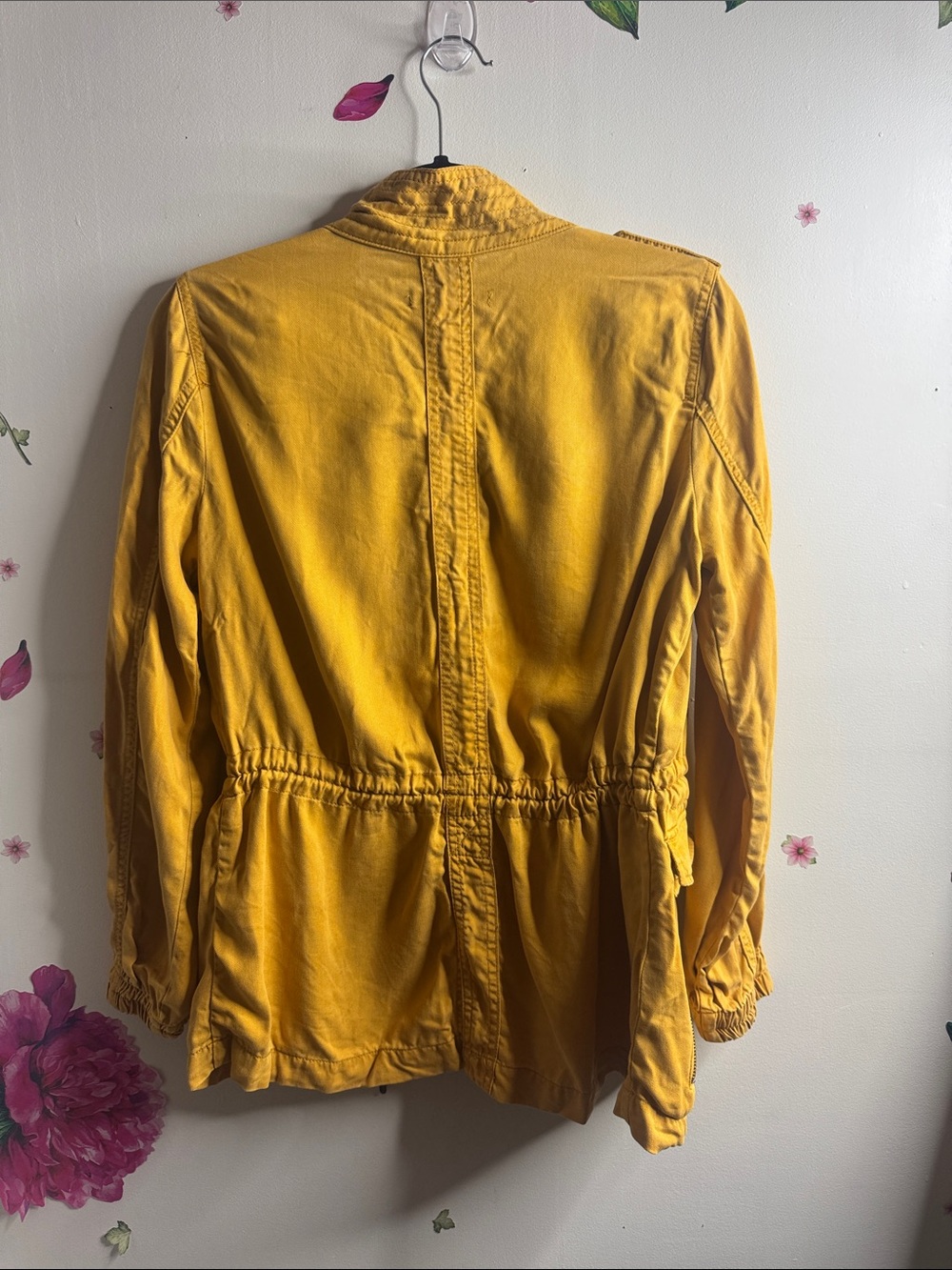 Max Jeans Burnt Orange Drawstring Utility Jacket - Picture 6 of 7